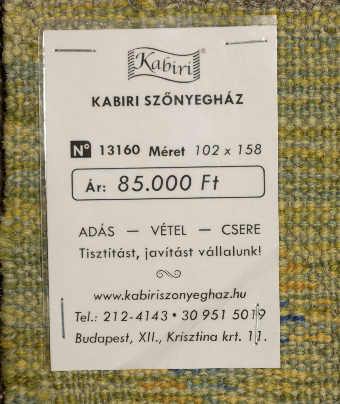Afgán nimbaft kézi gyapjú kelim - Image 6