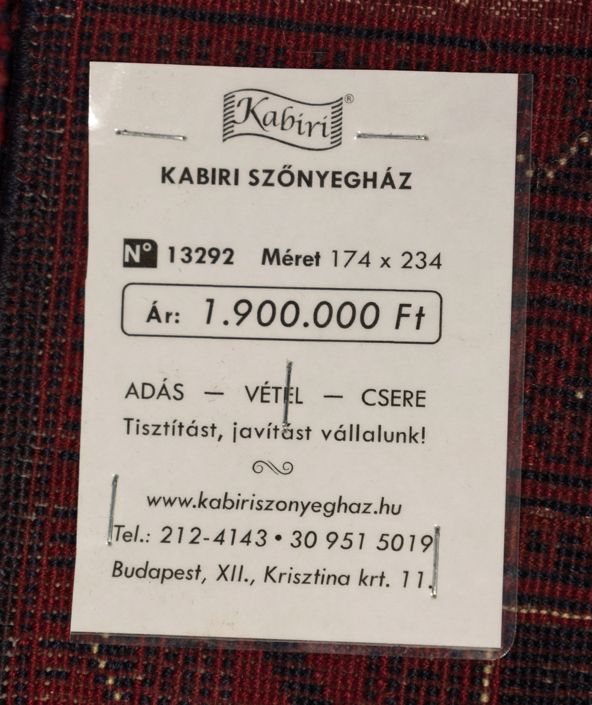 Afgán Szuper Khal Mohammadi kézi gyapjú szőnyeg - Image 7