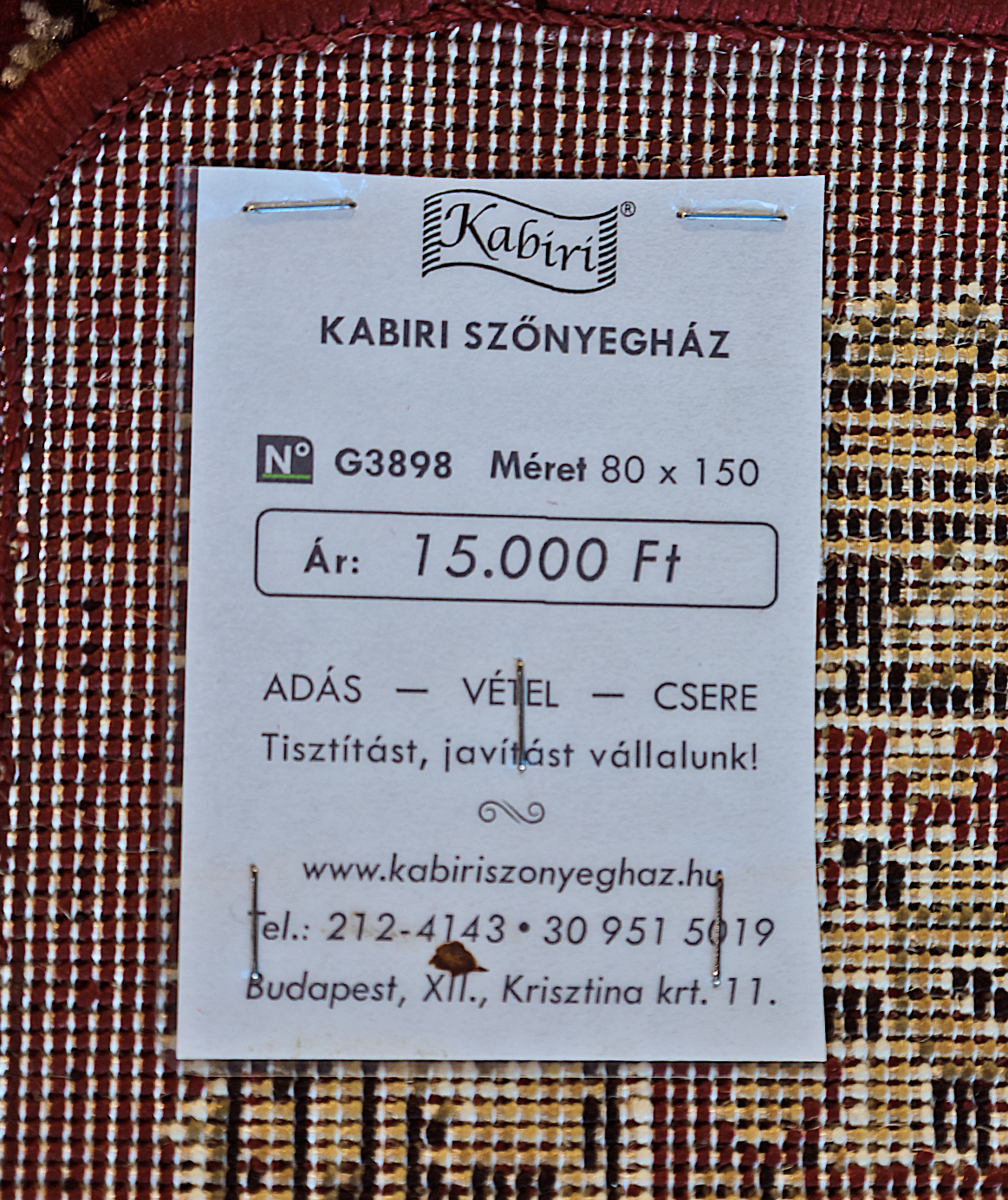 Klasszikus gépi szőnyeg - Image 4