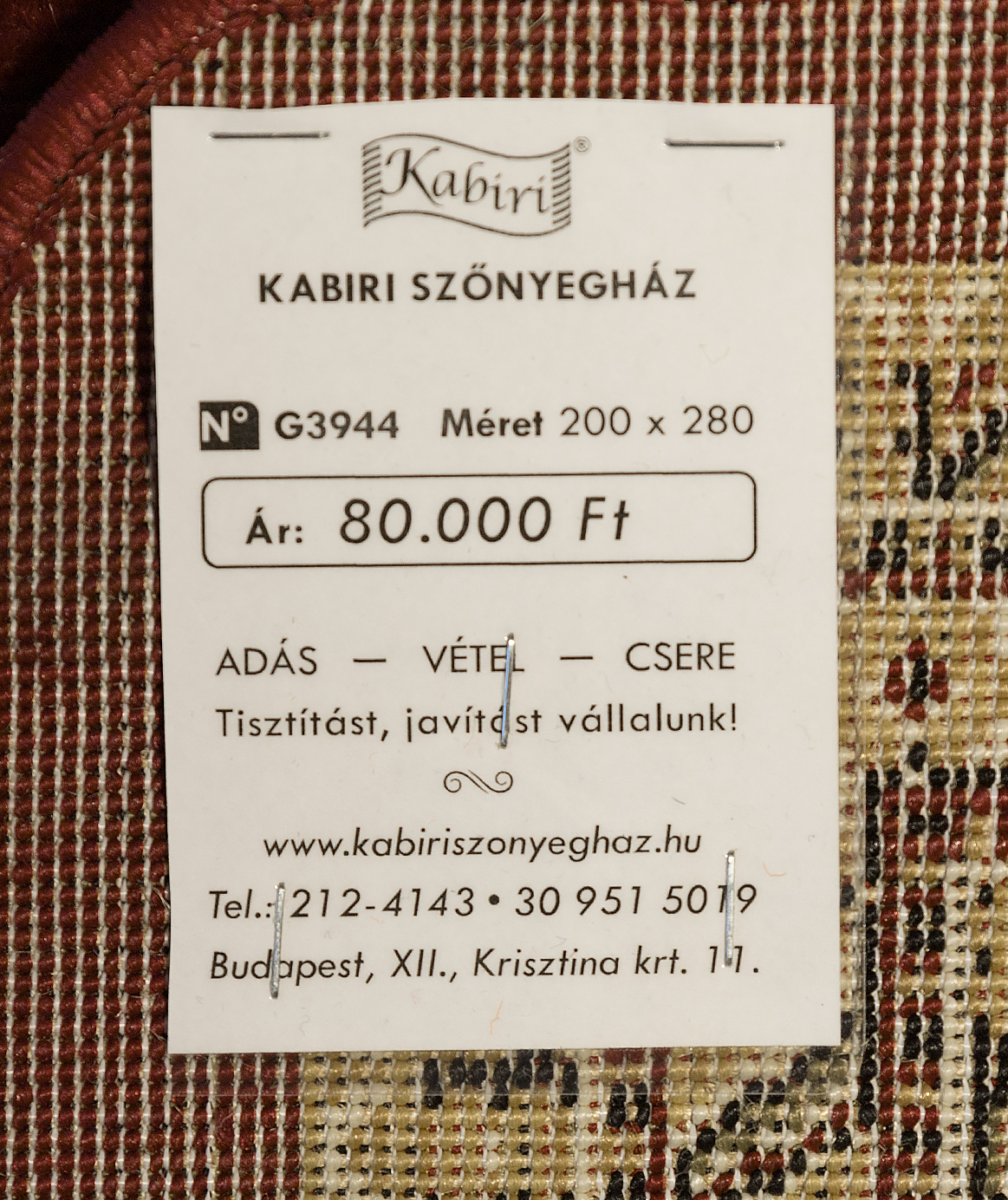 Klasszikus gépi szőnyeg - Image 4