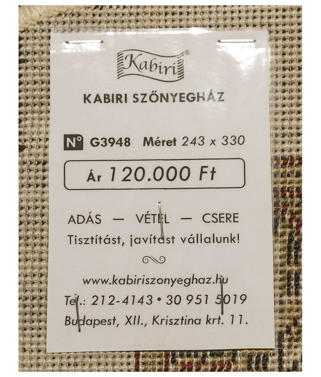 Klasszikus gépi szőnyeg - Image 5