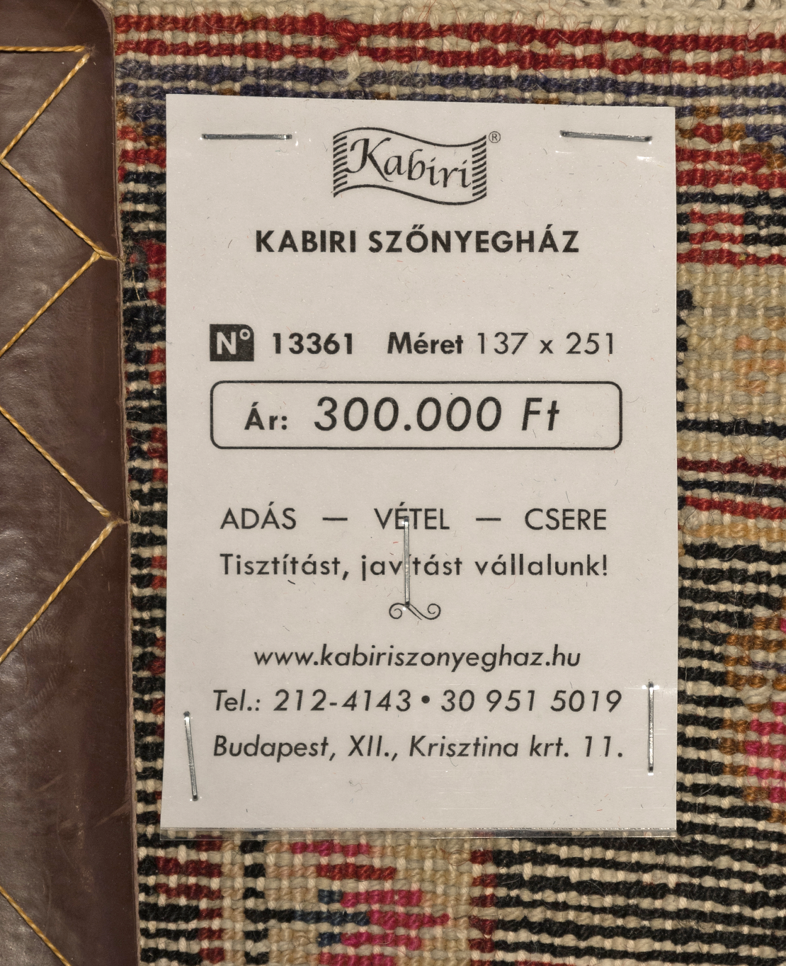 Kaskai nomád szőnyeg - Image 6