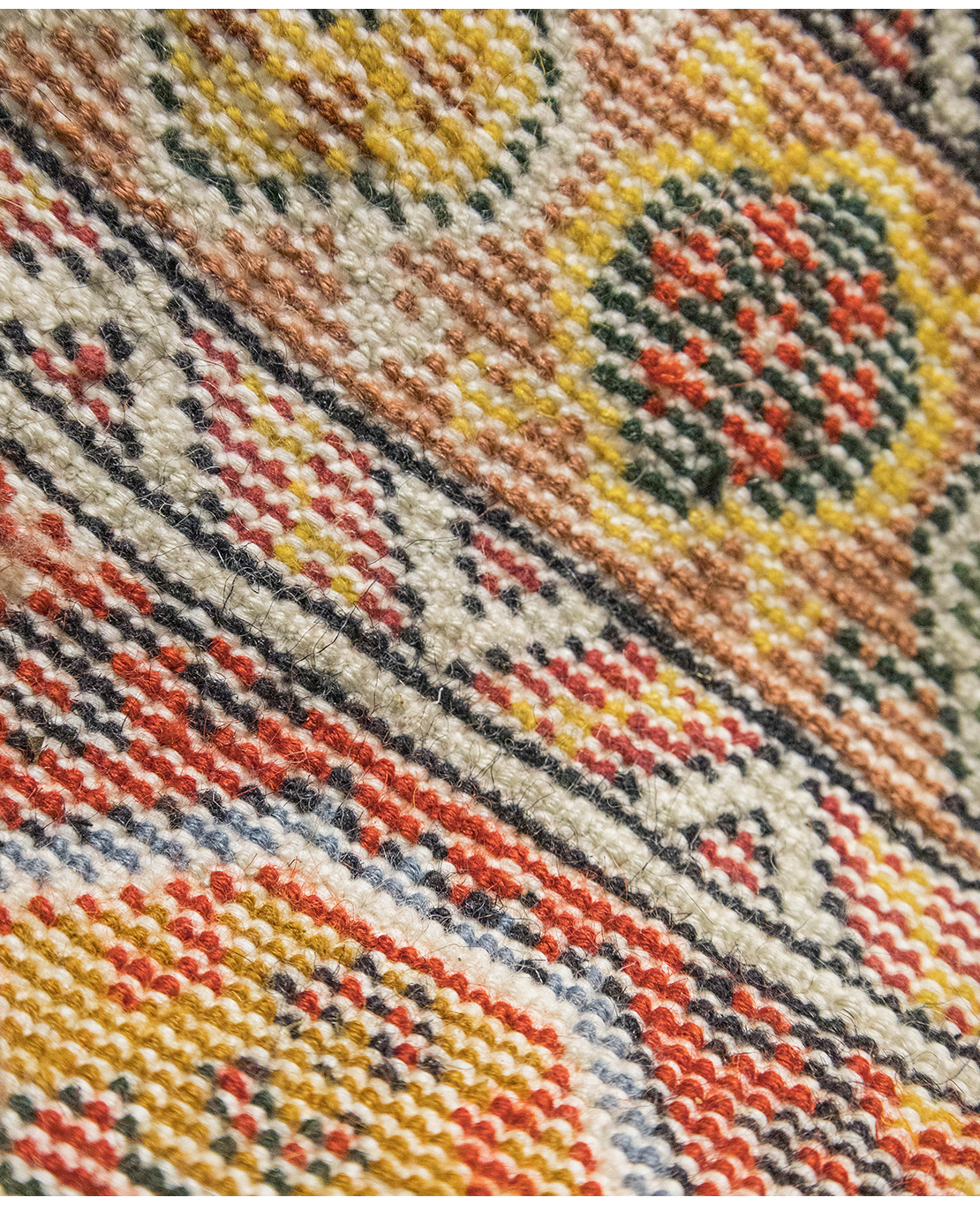 Békésszentandrási kézi gyapjú szőnyeg - Image 4