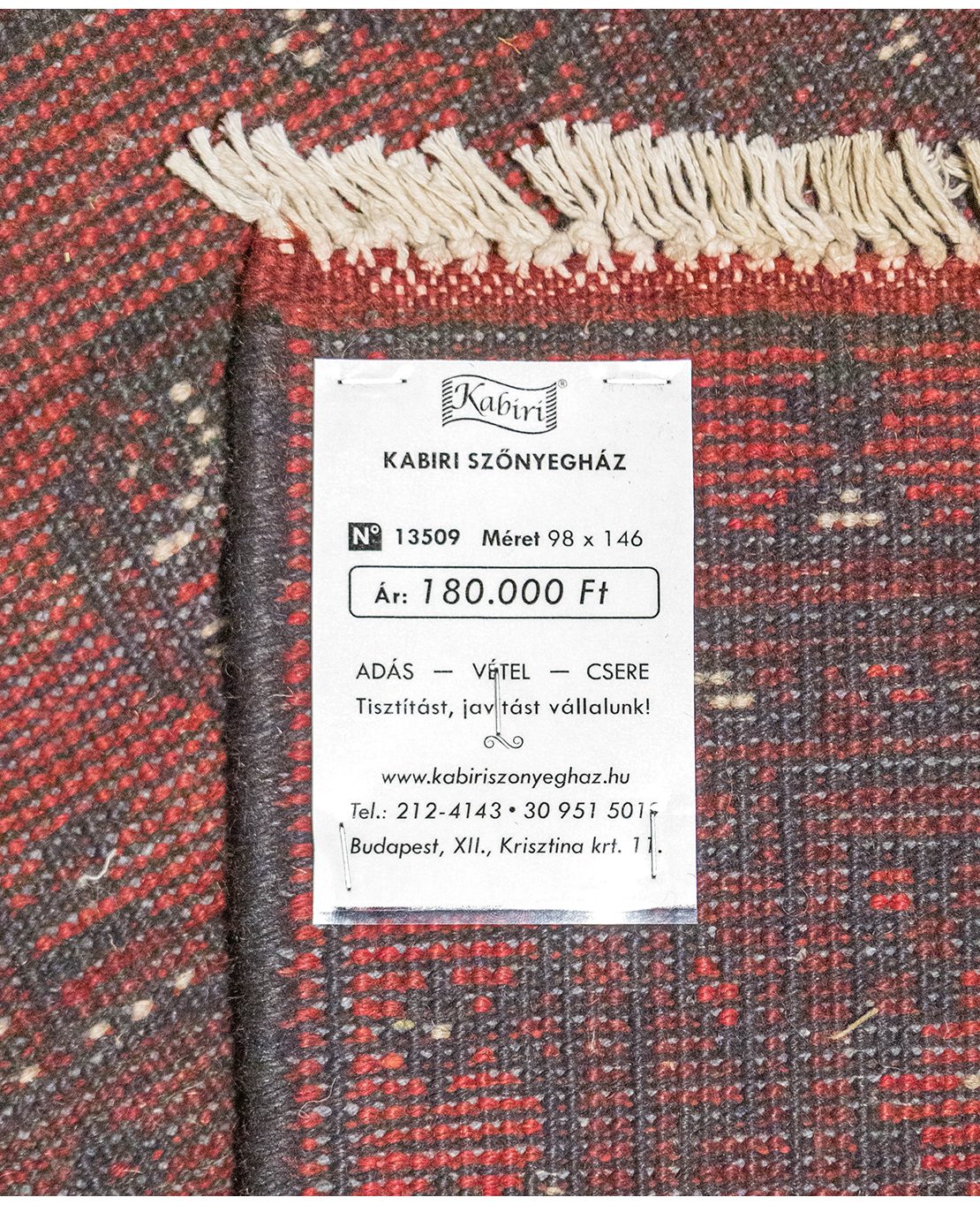 Afgán bochara kézi gyapjú szőnyeg - Image 5