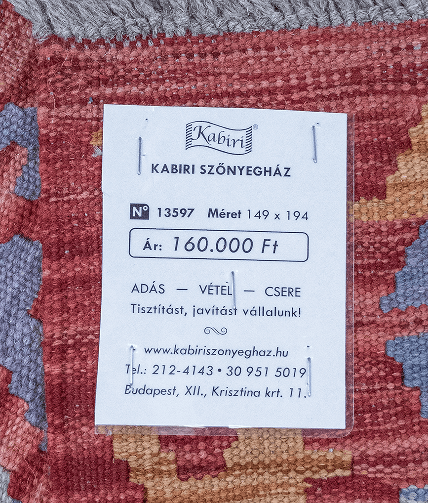 Tradicionális kézi gyapjú kelim - Image 4