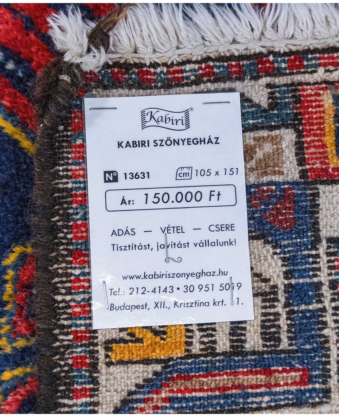 Iráni Hamadan kézi gyapjú szőnyeg - Image 6