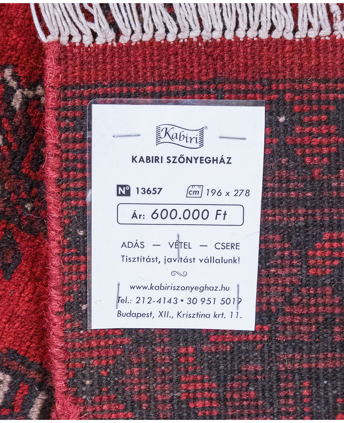 Bochara kézi gyapjú szőnyeg - Image 7