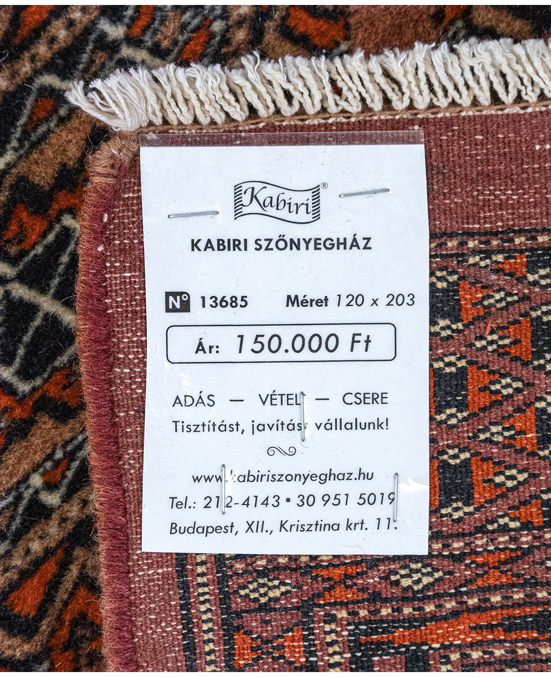 Pakisztáni kézi gyapjú szőnyeg - Image 7