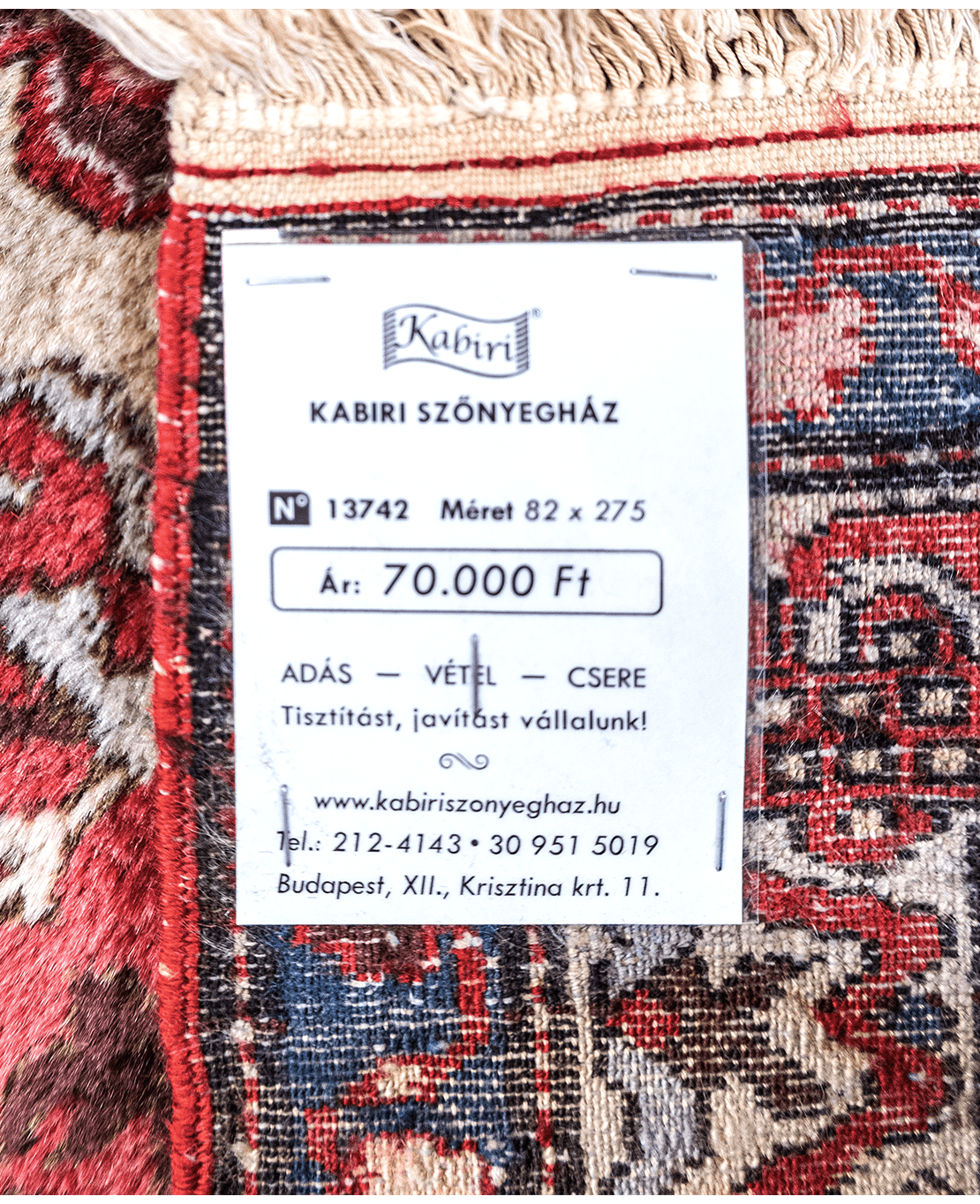 Európai kézi gyapjú futó szőnyeg - Image 5