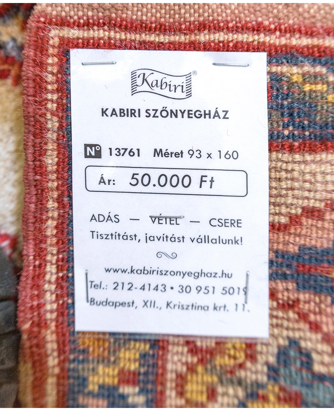 Marosvásárhelyi kézi gyapjú szőnyeg - Image 6