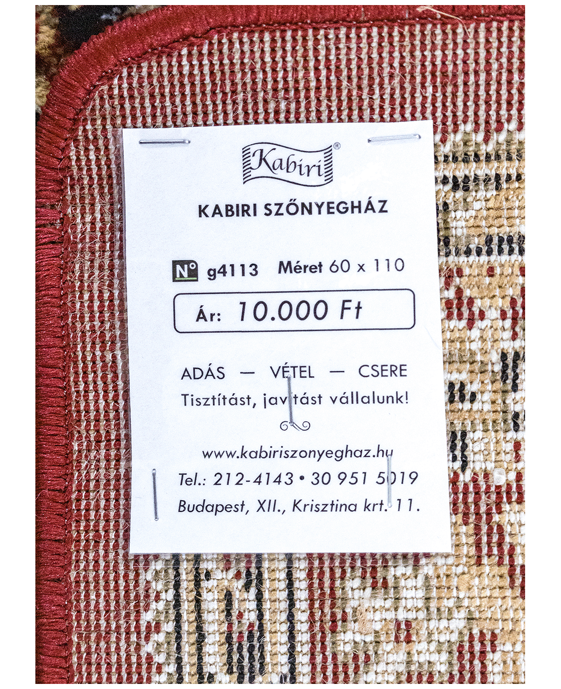 Klasszikus csempemintás gépi szőnyeg - Image 6