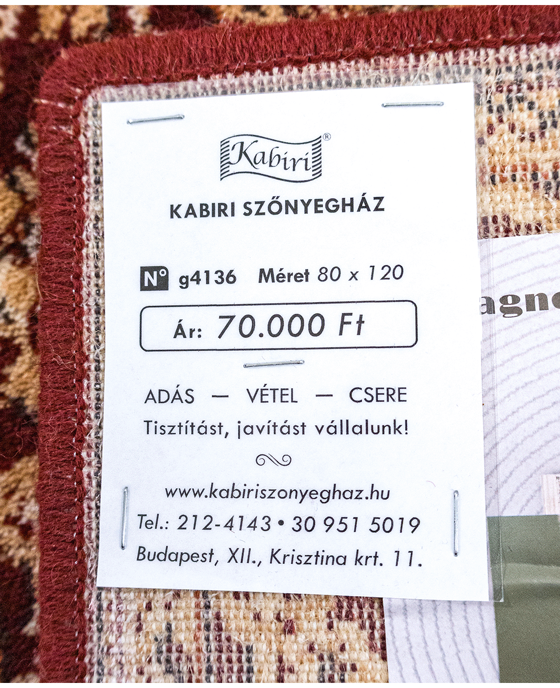 Iszfahán gépi gyapjúszőnyeg - Image 6