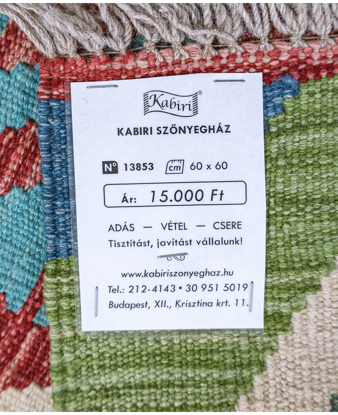 Tradícionális kézi gyapjú kelim - Image 6