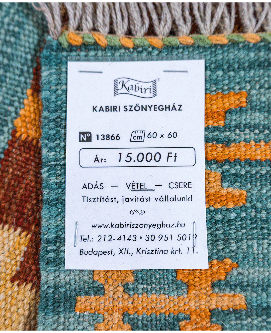 Tradícionális kézi gyapjú kelim - Image 6