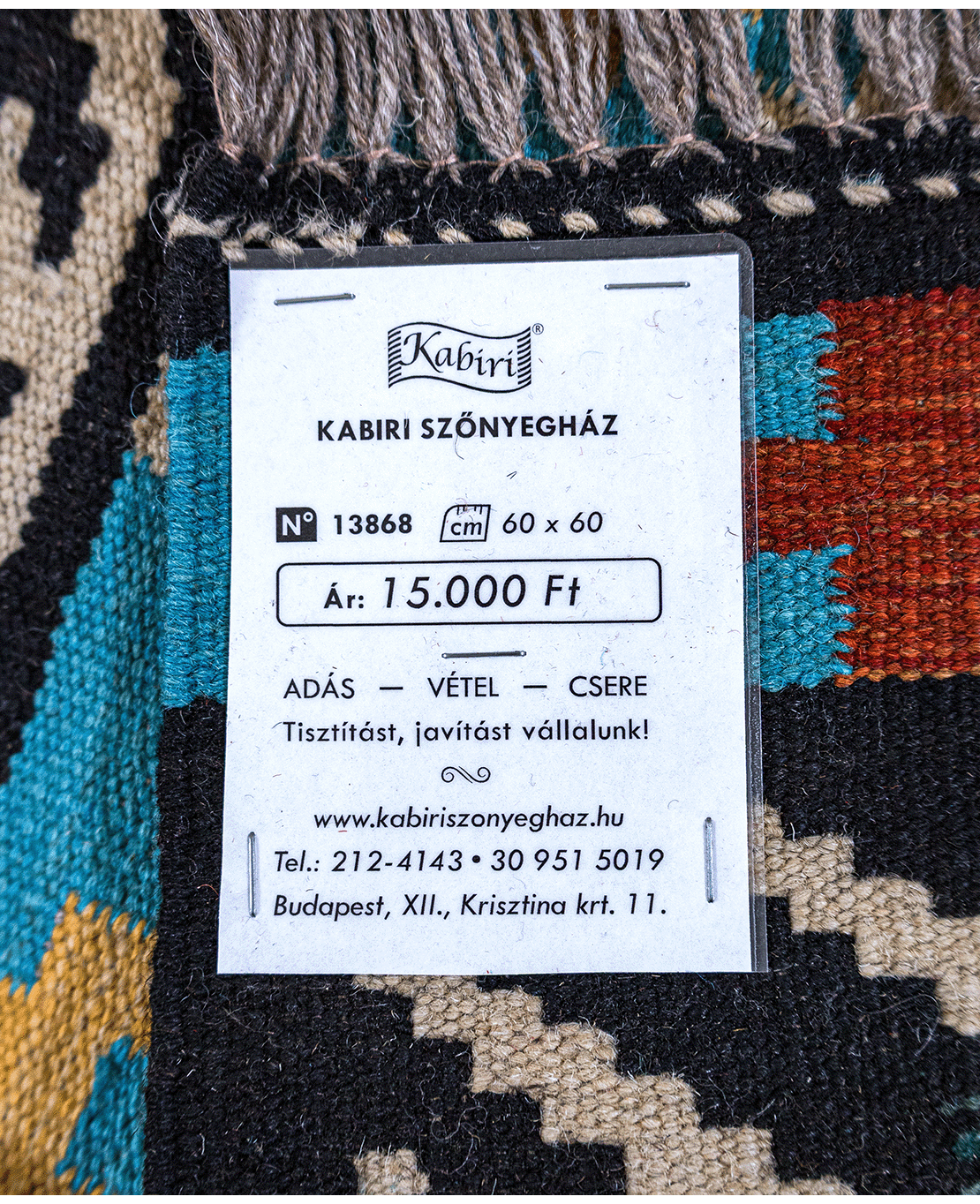 Tradícionális kézi gyapjú kelim - Image 6
