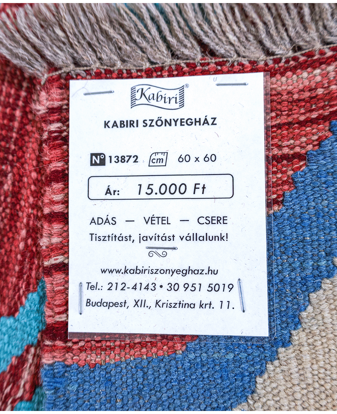 Tradícionális kézi gyapjú kelim - Image 6