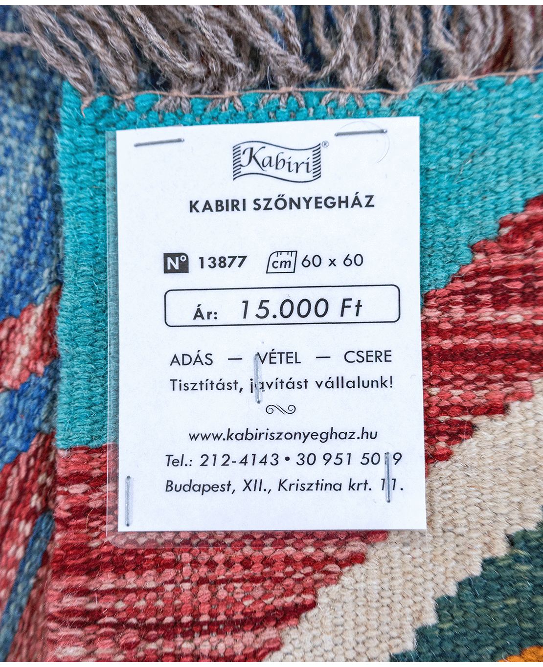 Tradícionális kézi gyapjú kelim - Image 6