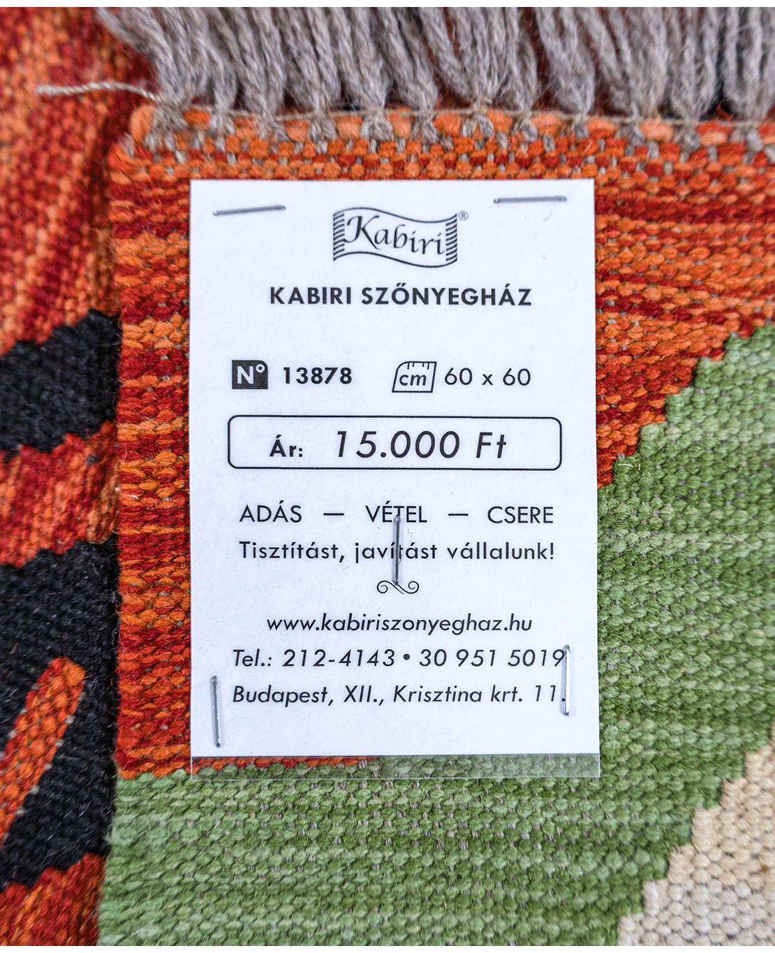 Tradícionális kézi gyapjú kelim - Image 6
