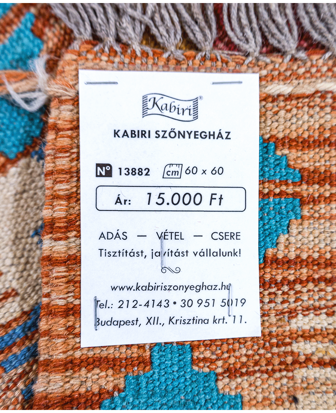 Tradícionális kézi gyapjú kelim - Image 6