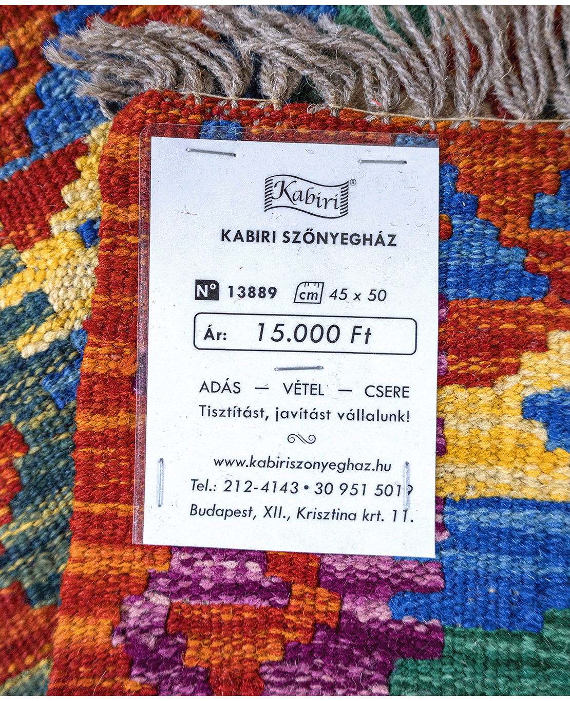 Tradícionális kézi gyapjú kelim - Image 6