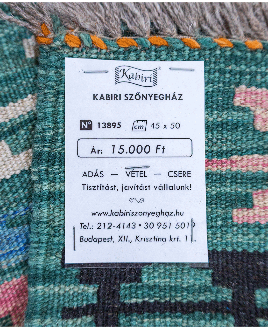 Tradícionális kézi gyapjú kelim - Image 6