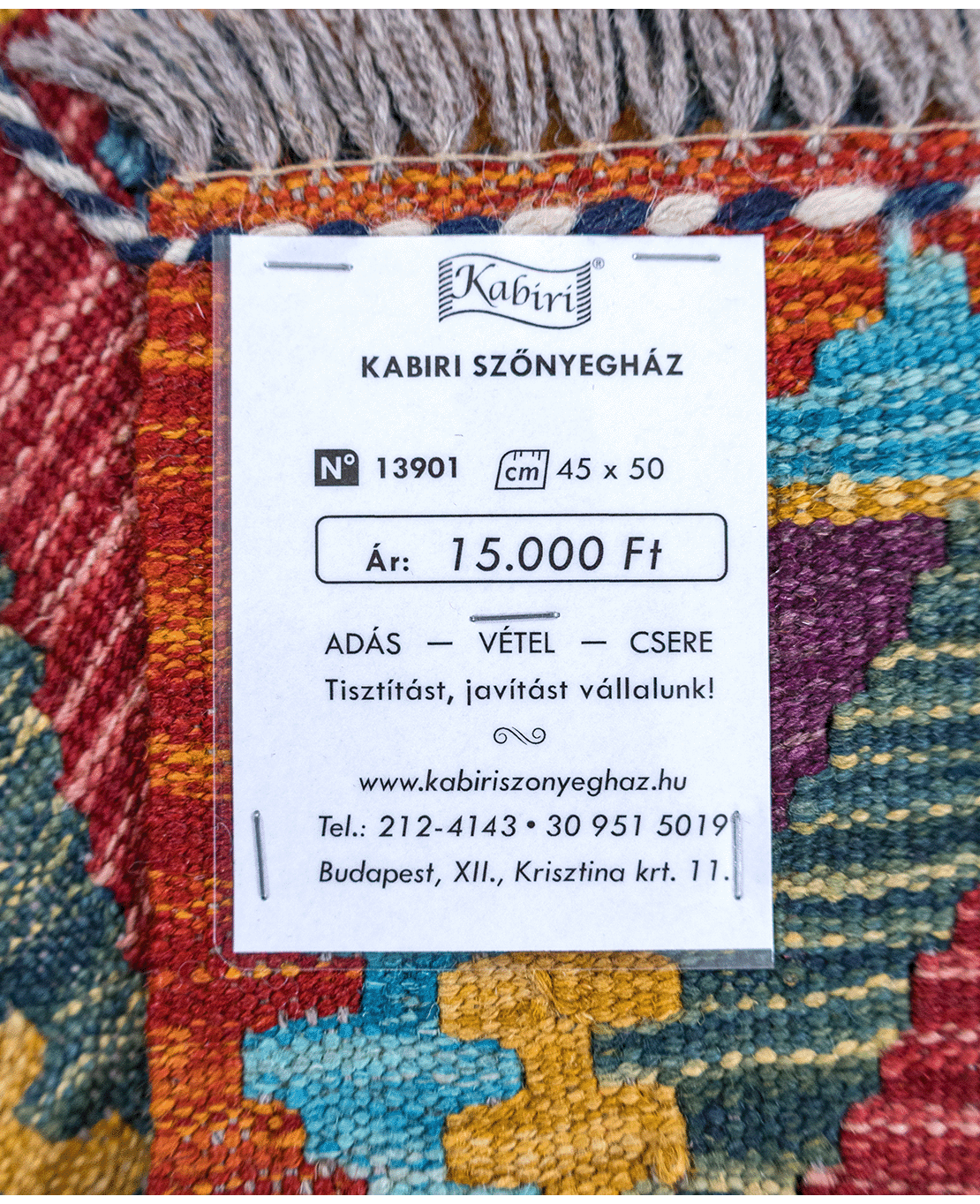 Tradícionális kézi gyapjú kelim - Image 6