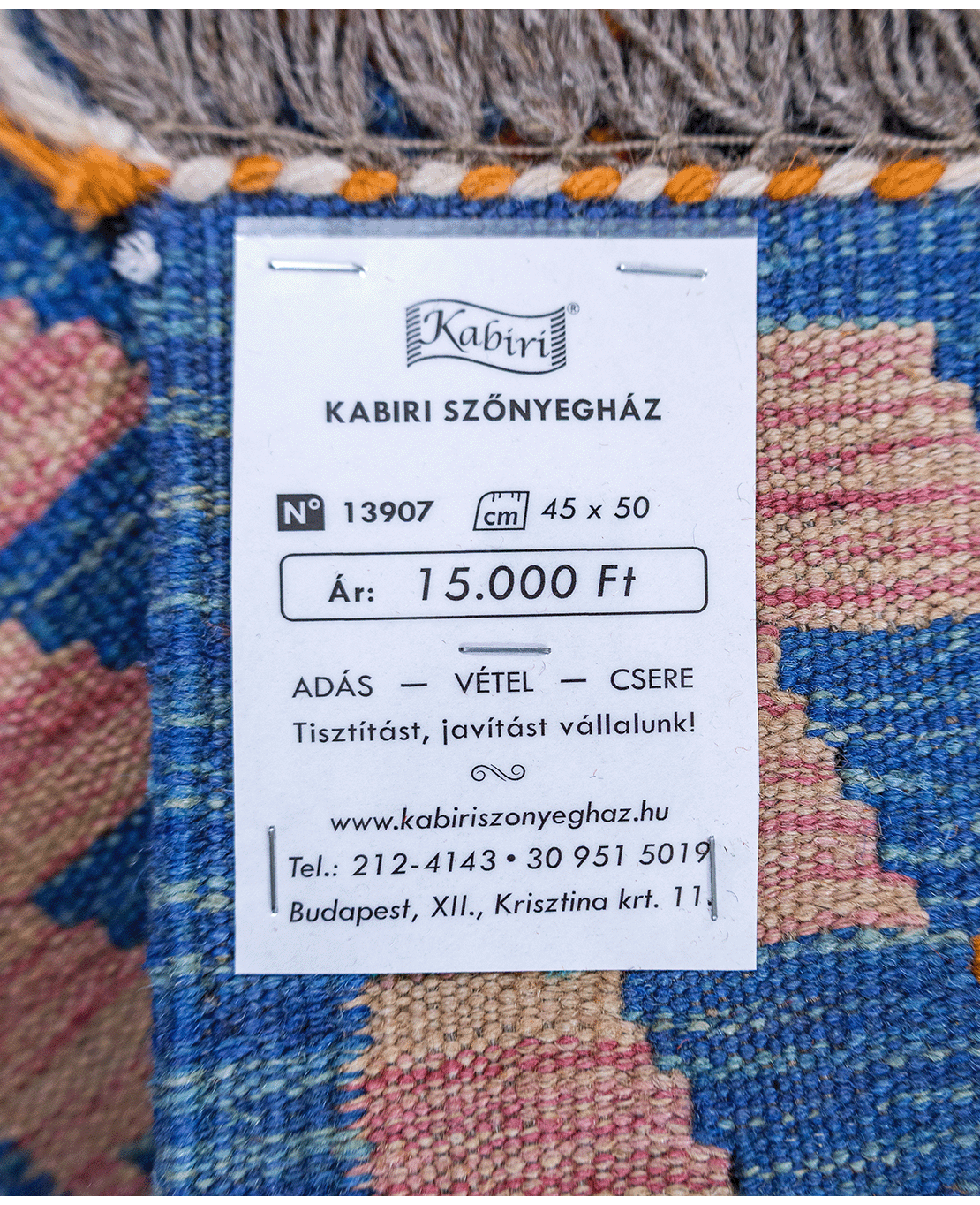 Tradícionális kézi gyapjú kelim - Image 6