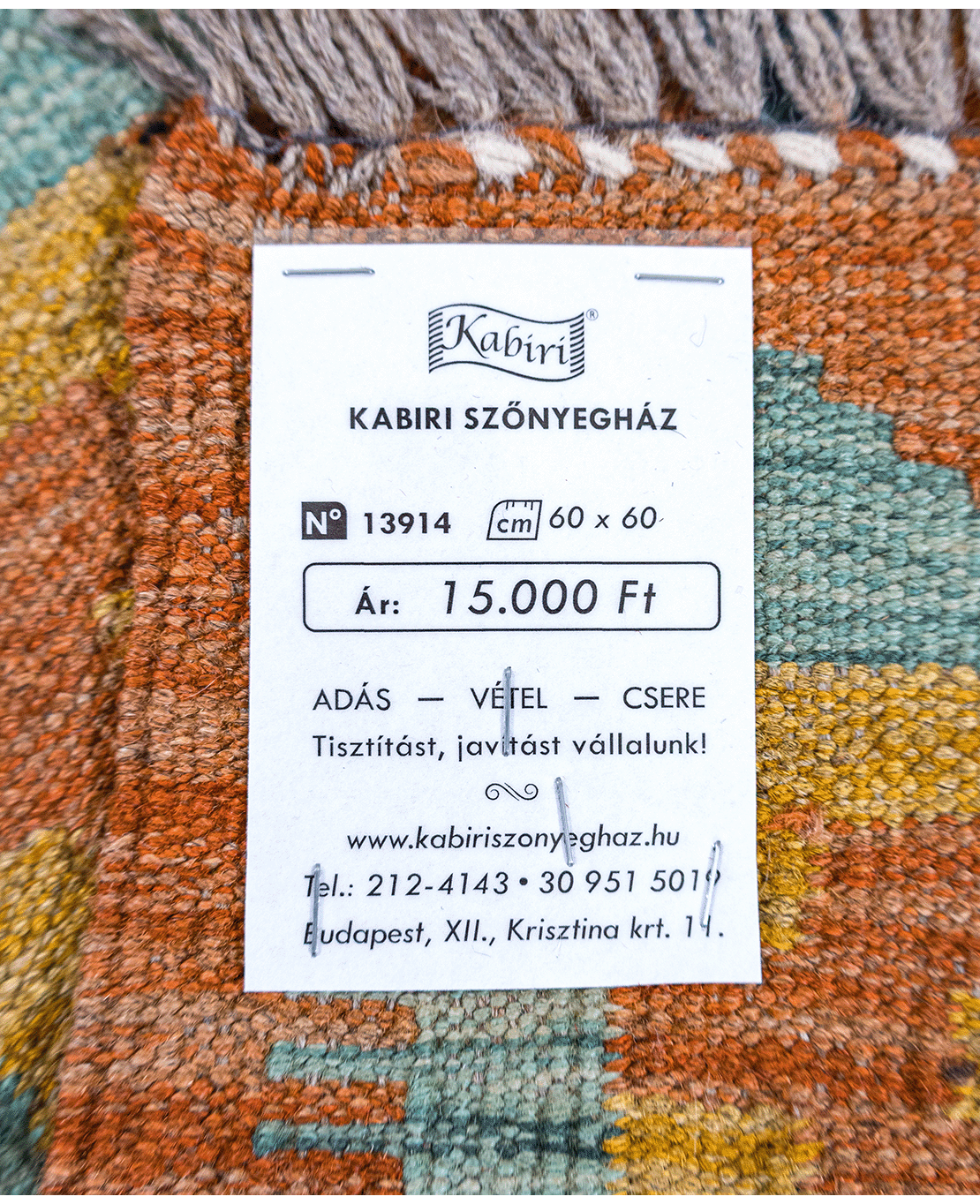 Tradícionális kézi gyapjú kelim - Image 6