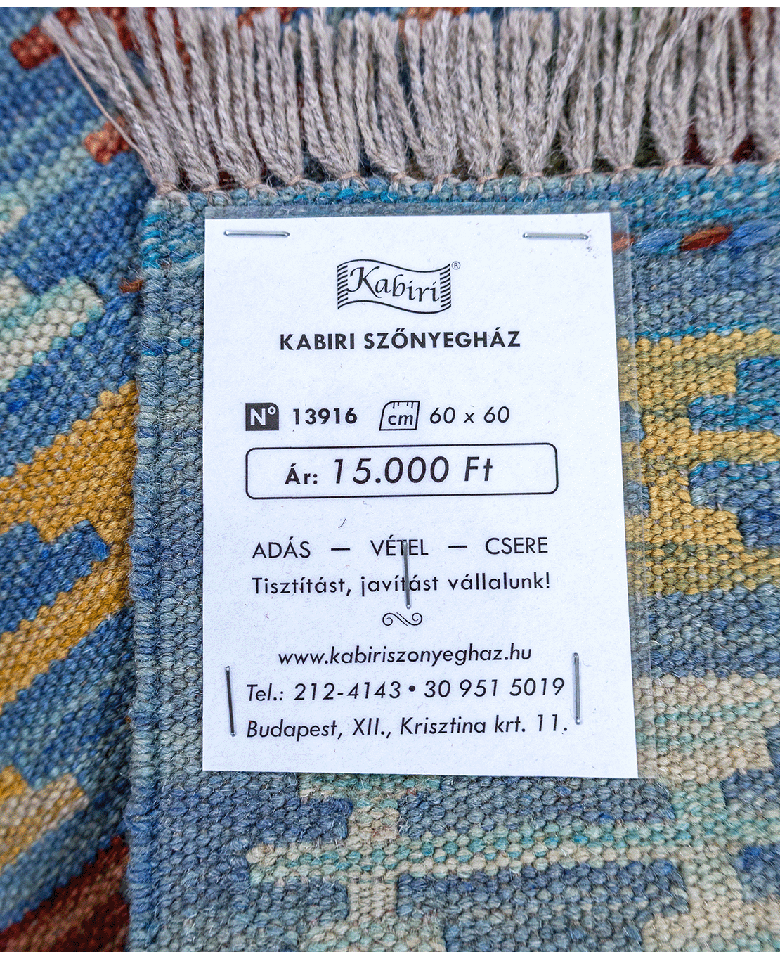 Tradícionális kézi gyapjú kelim - Image 6