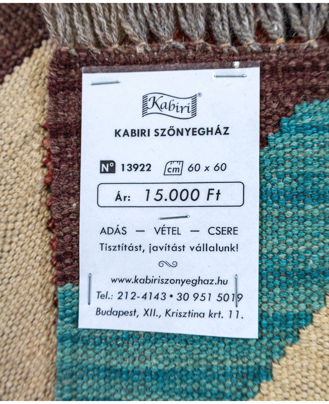 Tradícionális kézi gyapjú kelim - Image 6