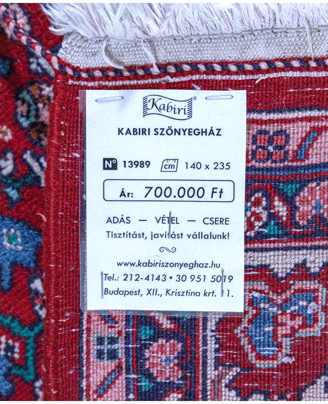Iráni bijar kézi gyapjú szőnyeg - Image 6