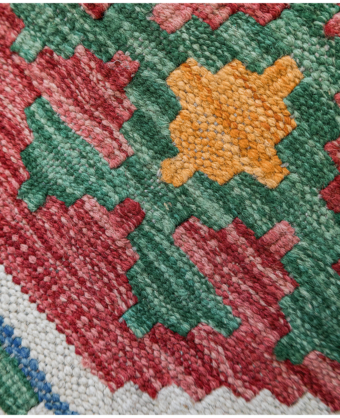 Tradicionális kézi gyapjú kelim - Image 5