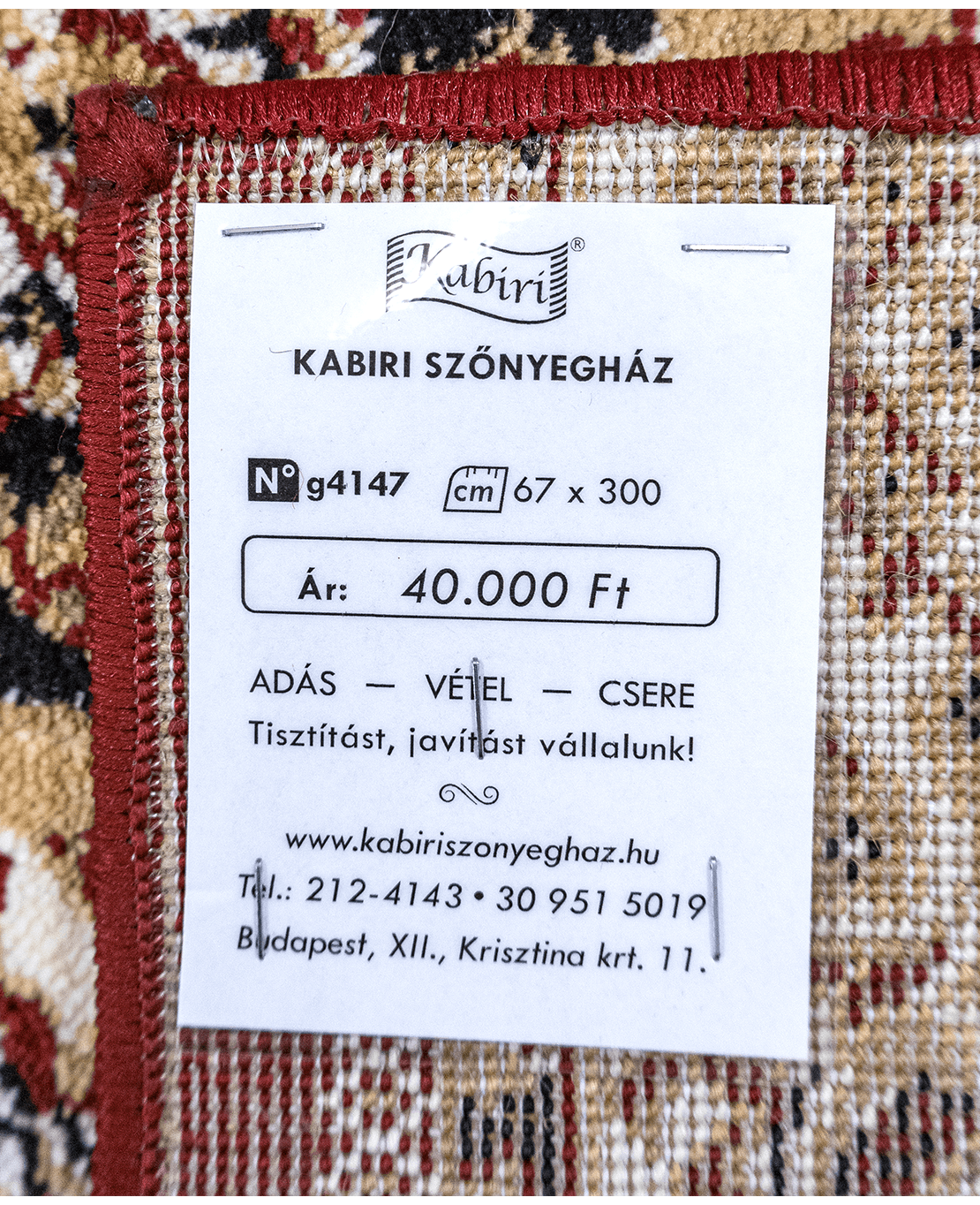 Tebrízi mintás klasszik gépi szőnyeg - Image 6