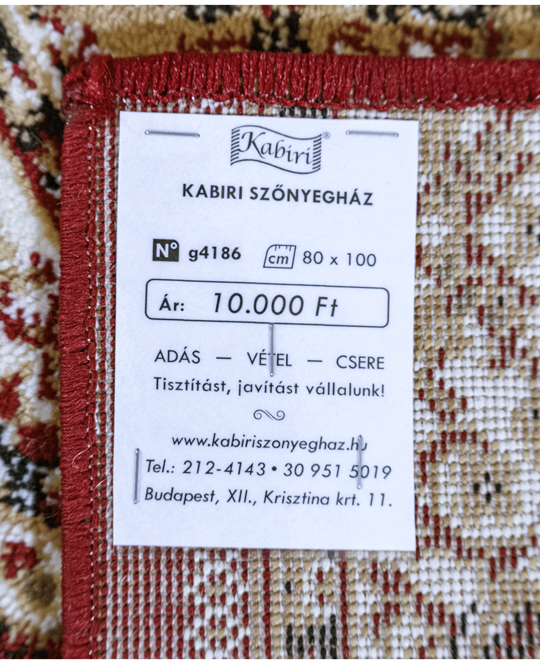 Tebrízi mintás klasszikus gépi szőnyeg - Image 6
