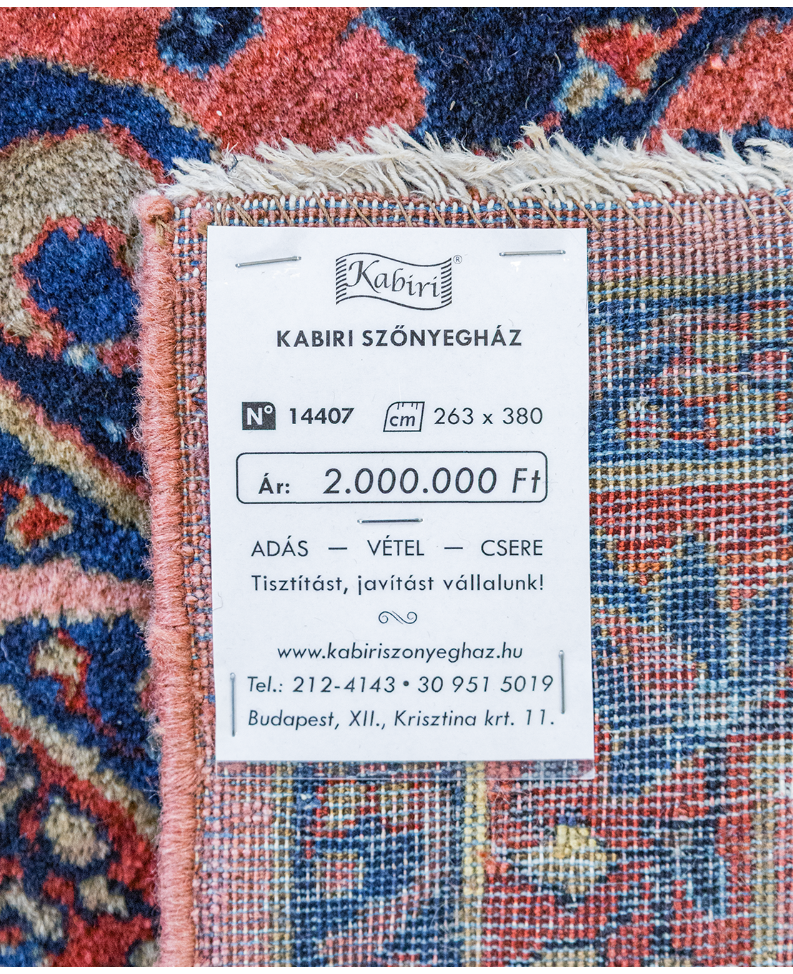 Iráni Sarough kézi gyapjú szőnyeg - Image 7