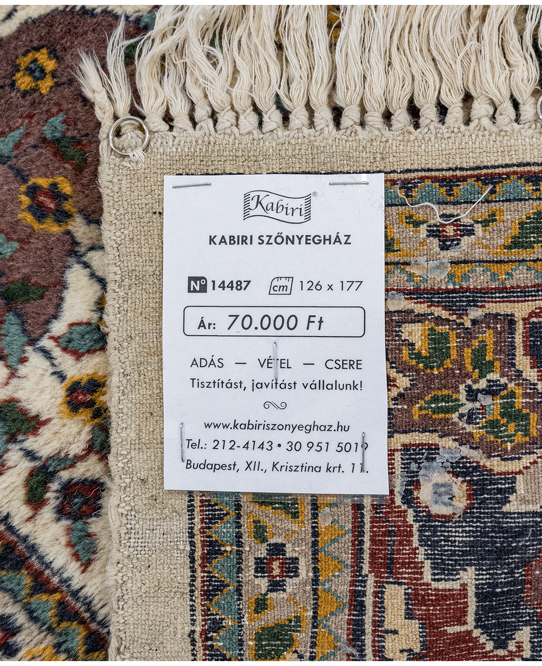 Kasmíri kézi faliszőnyeg - Image 6