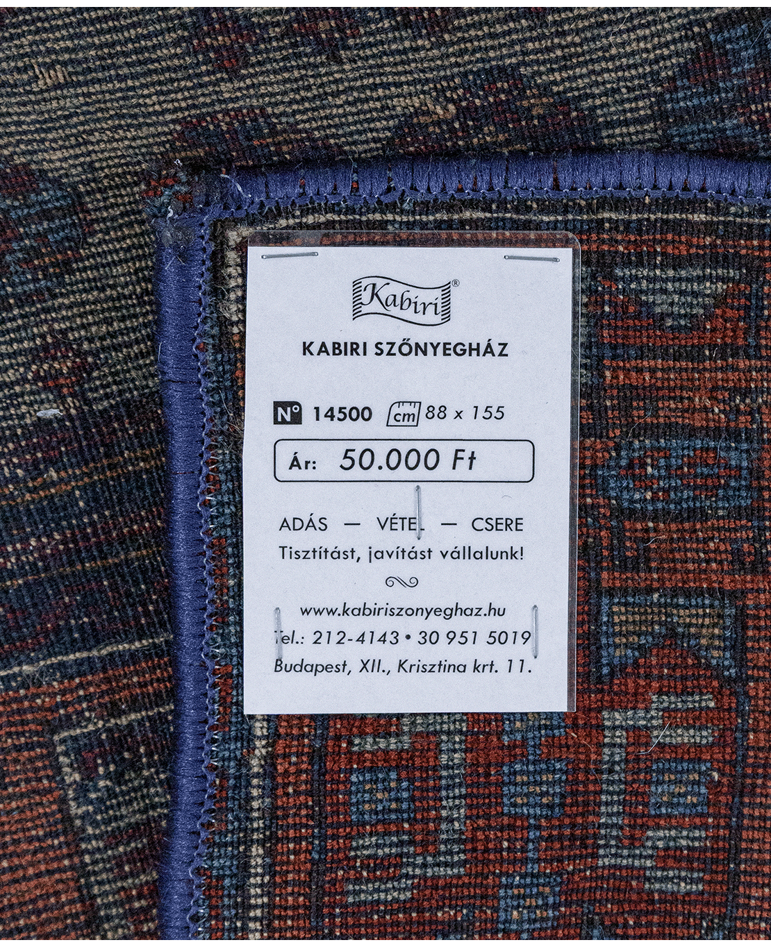 Kaukázusi kazak gyapjú szőnyeg - Image 6