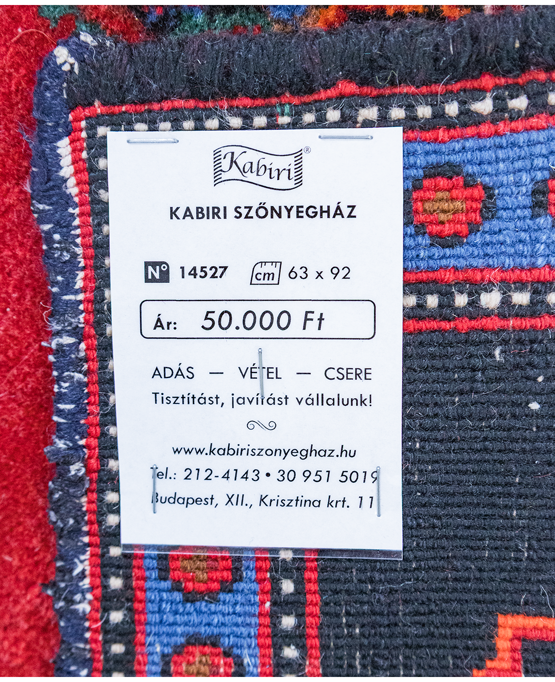 Kaukázusi kézi gyapjú szőnyeg - Image 6