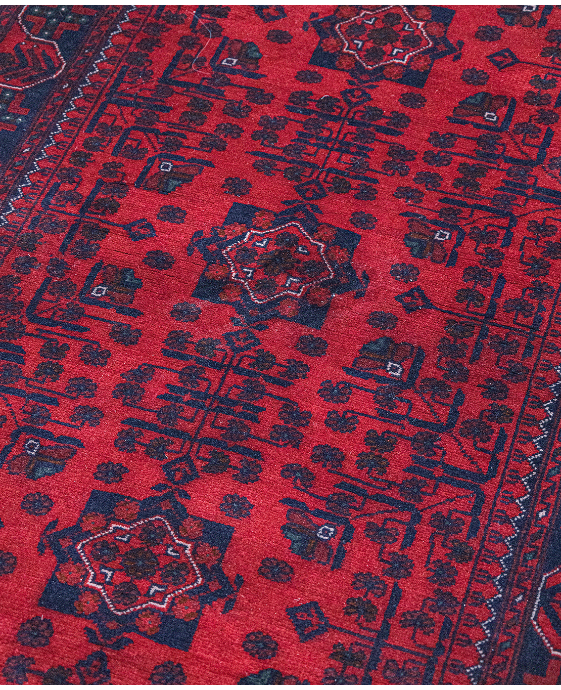 Afgán Szuper Khal Mohammadi kézi gyapjú szőnyeg - Image 3