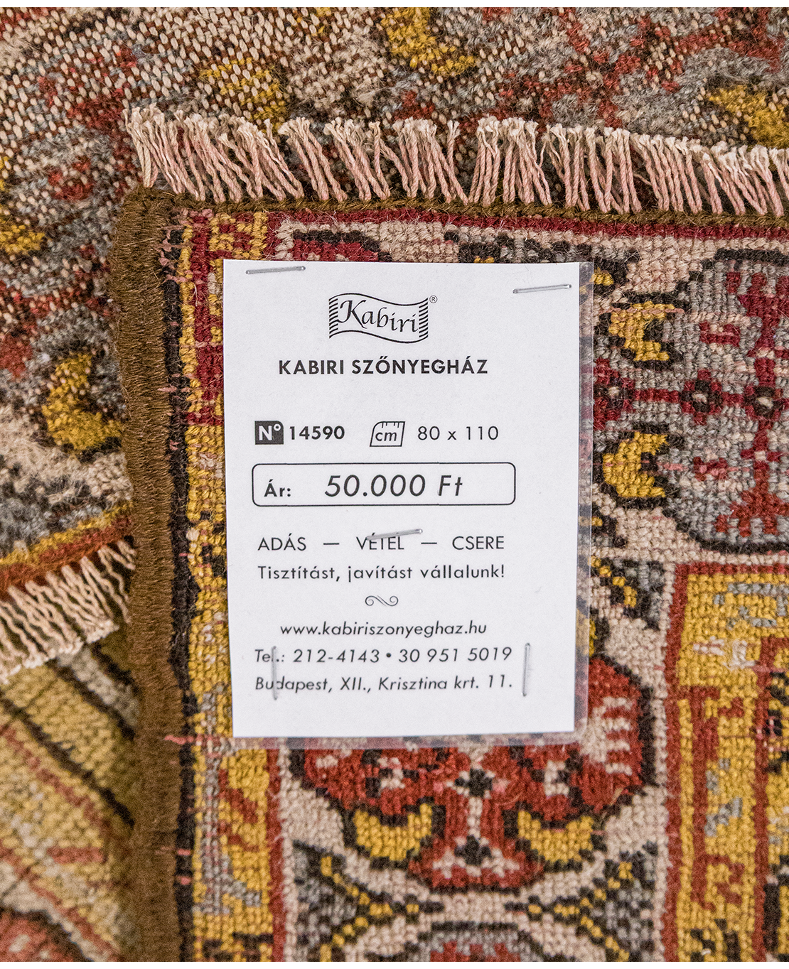 Török usák kézi gyapjú imaszőnyeg - Image 6