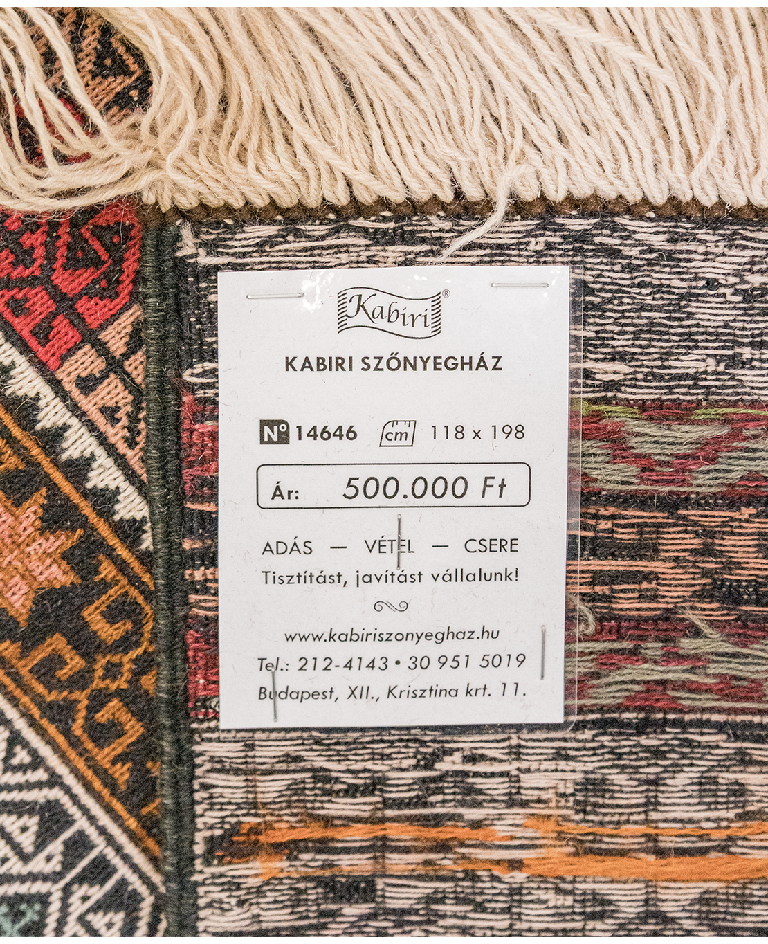 Afgán szumák kelim - Image 6