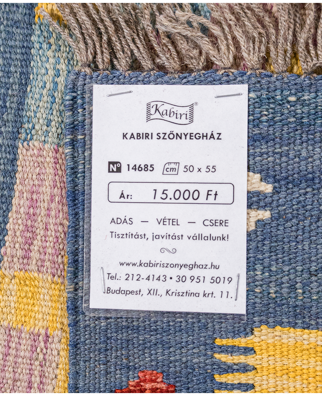 Tradicionális kézi gyapjú kelim - Image 6