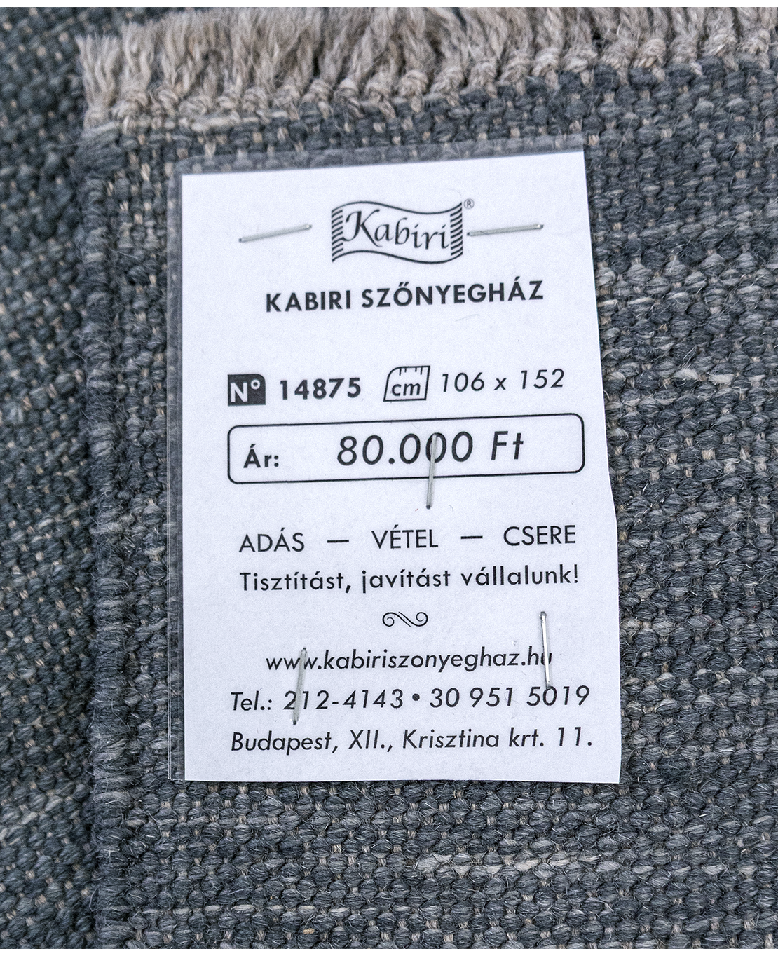 Afgán nimbaft kézi gyapjú kelim - Image 7