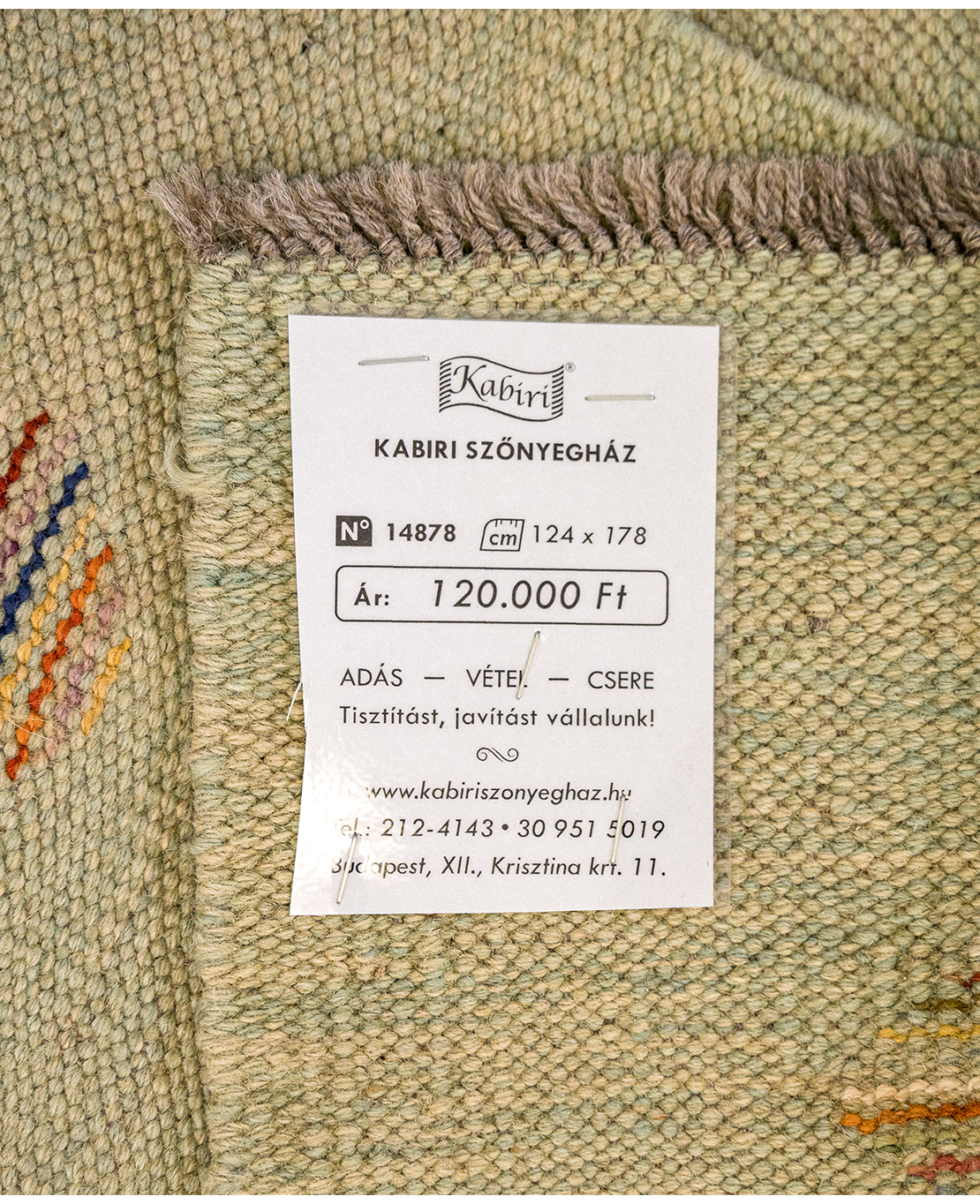 Afgán nimbaft kézi gyapjú kelim - Image 7