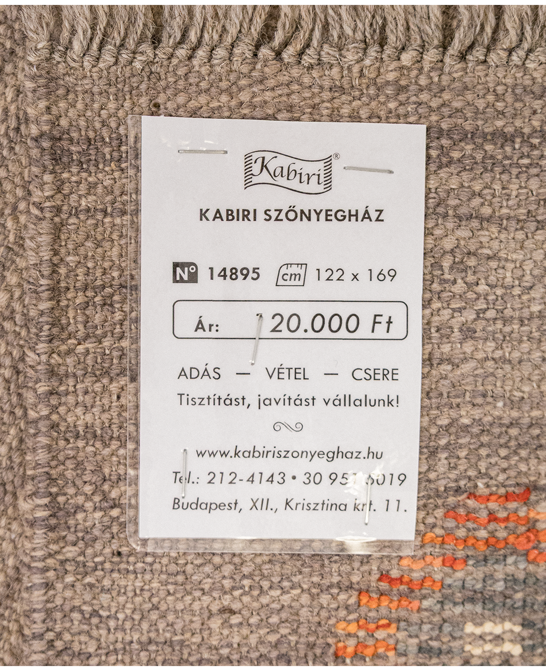 Afgán nimbaft kézi gyapjú kelim - Image 7