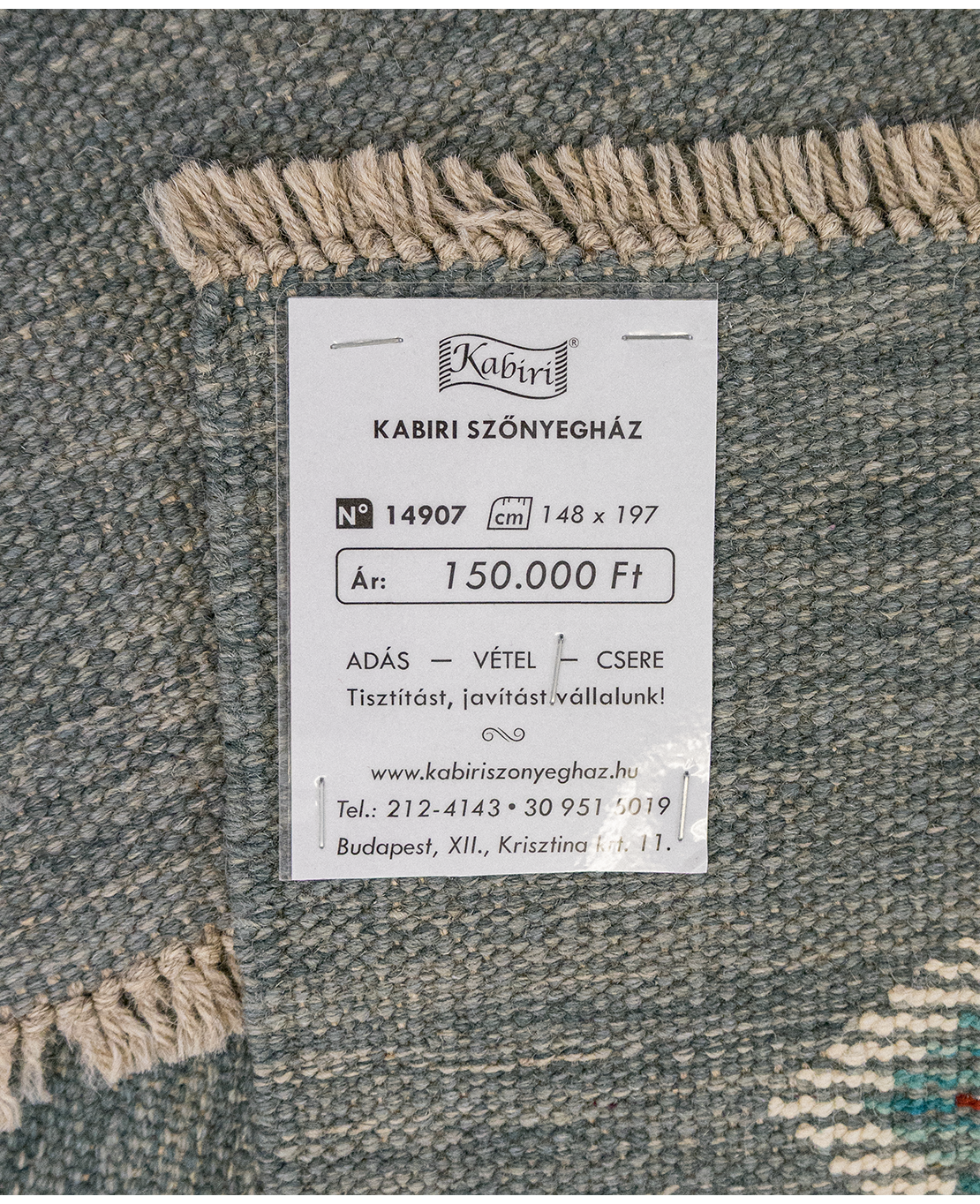 Afgán nimbaft kézi gyapjú kelim - Image 7