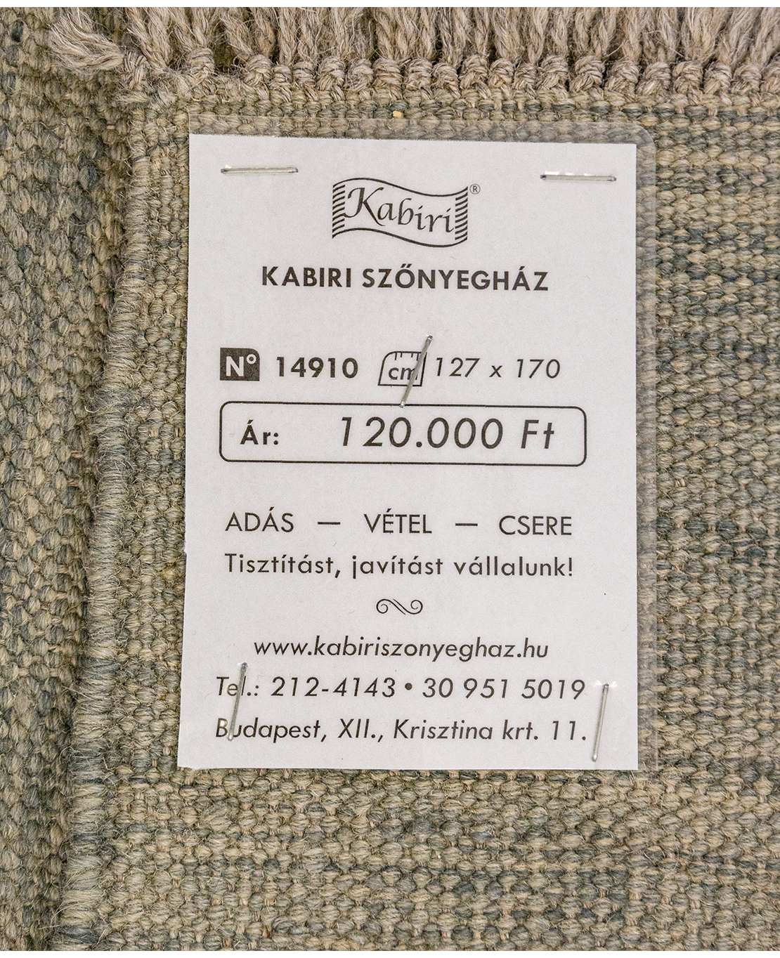Afgán nimbaft kézi gyapjú kelim - Image 7