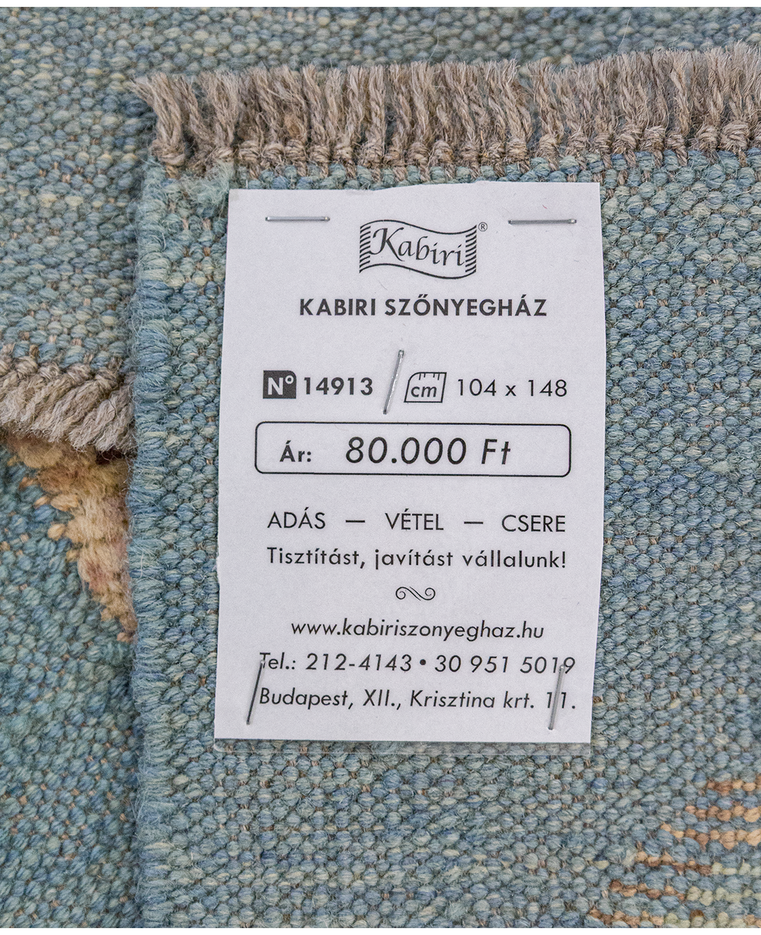 Afgán nimbaft kézi gyapjú kelim - Image 7