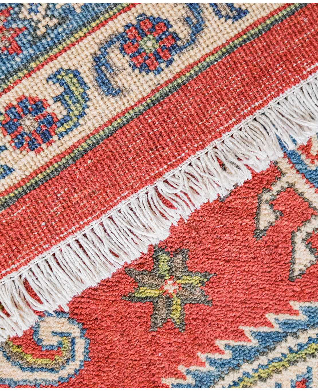 Kazak kézi gyapjú szőnyeg - Image 5