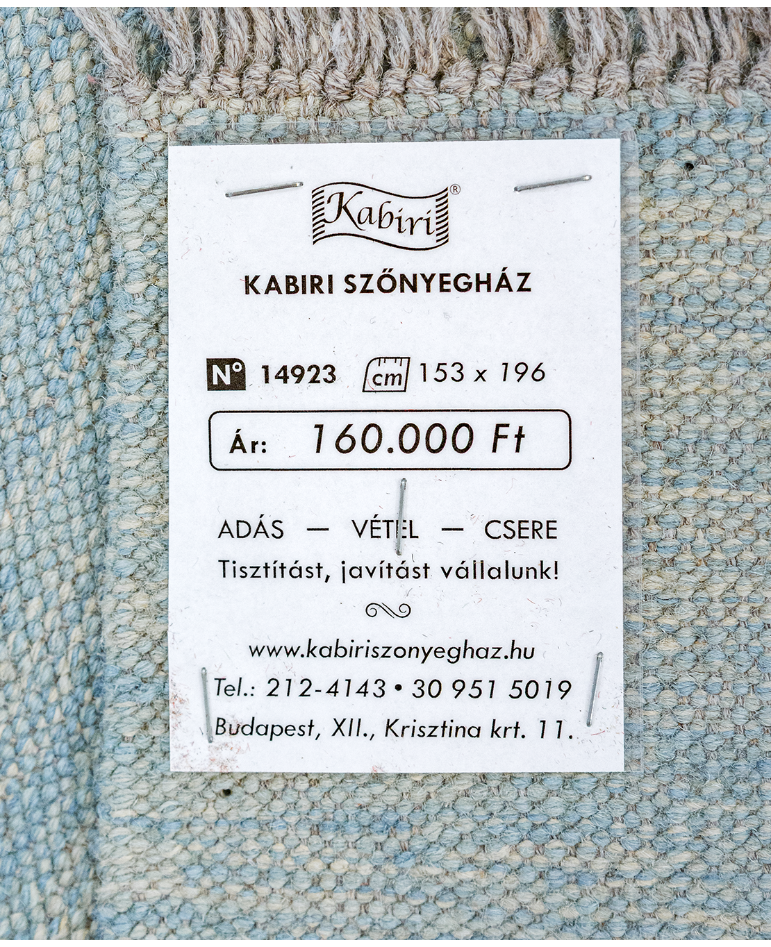 Afgán nimbaft kézi gyapjú kelim - Image 6